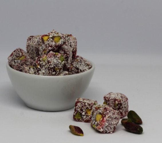 Narlı Antep Fıstıklı Çifte Kavrulmuş Lokum