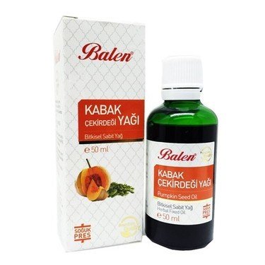 Balen Kabak Çekirdeği Yağı 50 ml